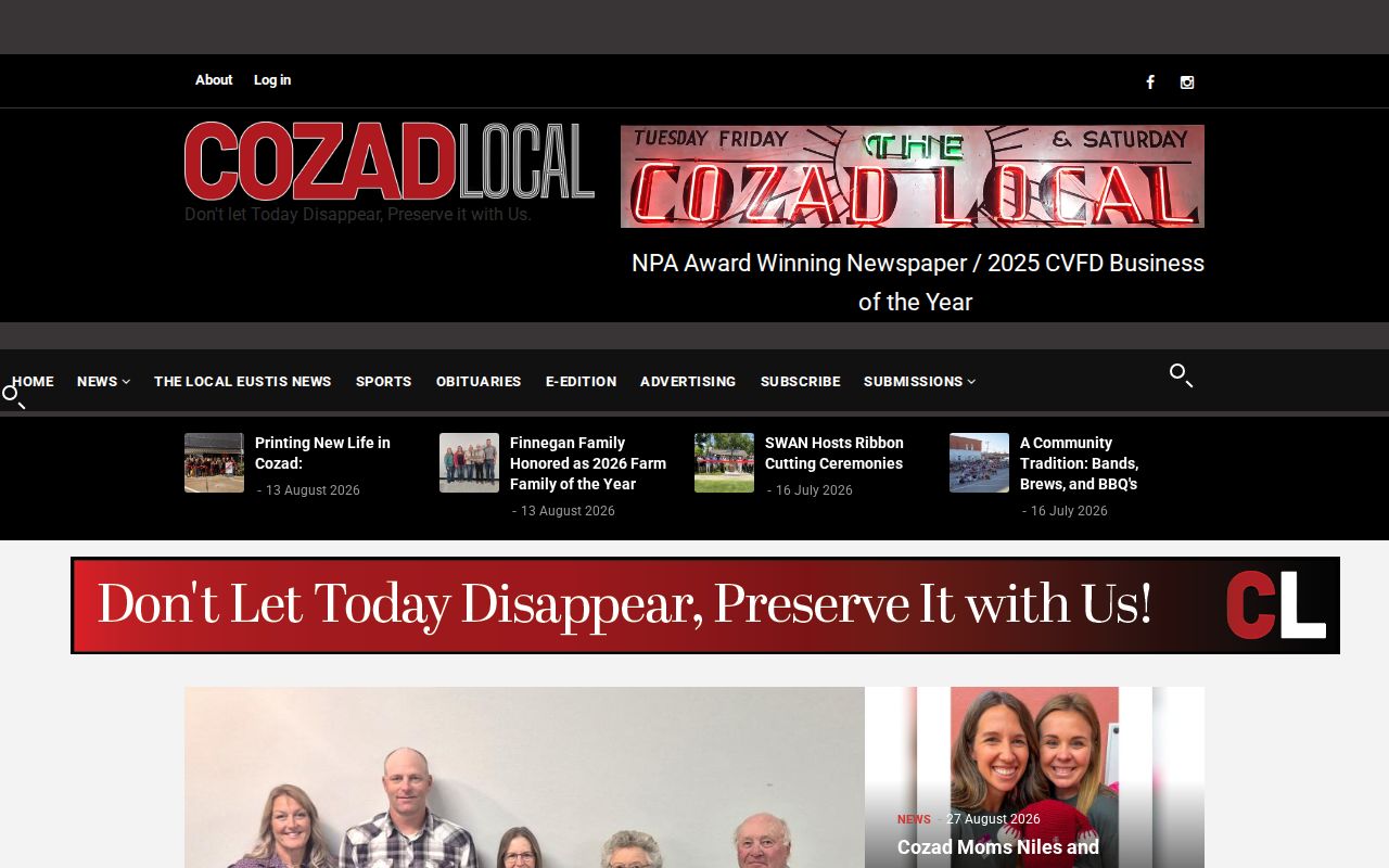 Dawson County crime news route at Cozad Local for booking coverage