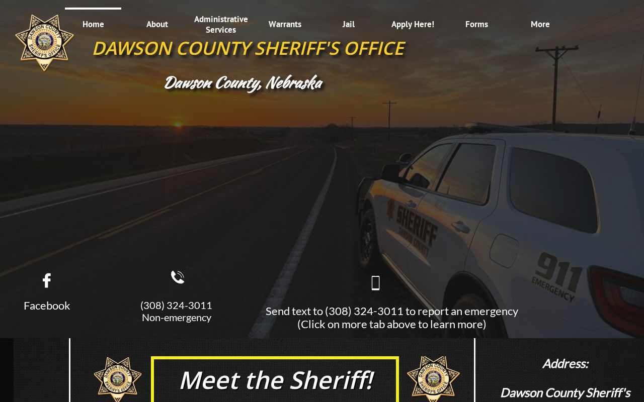 Dawson County legacy sheriff website warrant information source capture